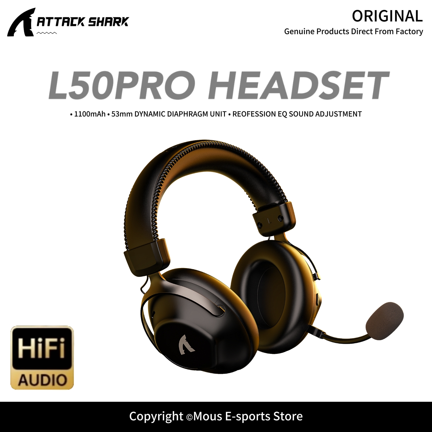 ATTACK SHARK L50PRO 트라이 모드 무선  - Esports Gaming Gear 리뷰 및 가격
